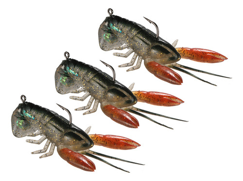 Soft Baits Soft Lixada Para Langostinos, Garra, 14 G, 8 Cm,