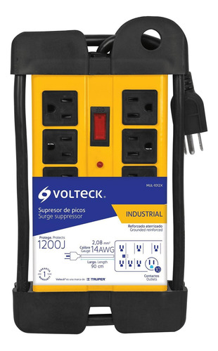 Supresor Picos Uso Rudo 10 Entradas Voltech 48190