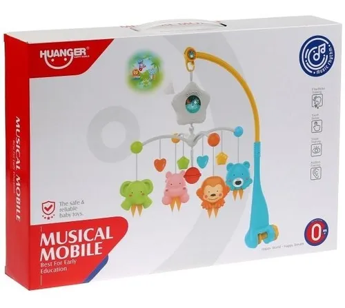 Móvil Musical Para Cuna Bebes Proyector Y Sonidos He0307