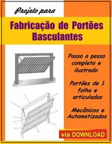 Comprar Combo Pack De Projetos De Portões Basculantes E Corrediços 
