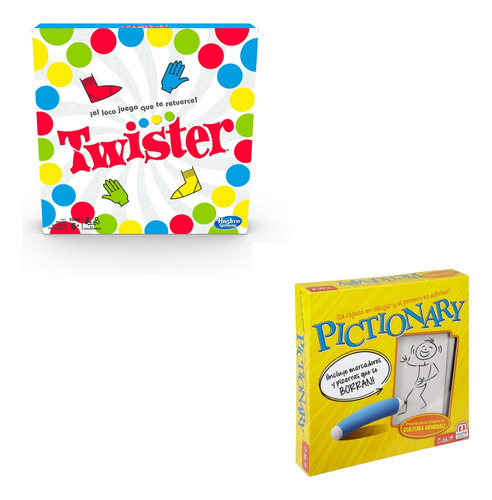 Pack Juegos De Mesa - Twister + Pictionary / Diverti