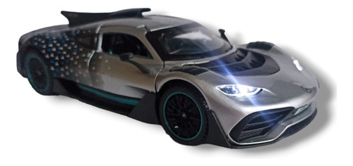 Auto Metálico A Escala 1:24, Mercedes Benz Amg One, Con Luz.