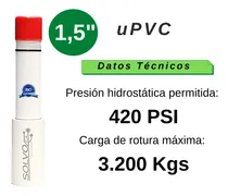 Comprar Pack 50 Tubos Upvc 1,5x3m Para Pozos Y Bombas Sumergibles