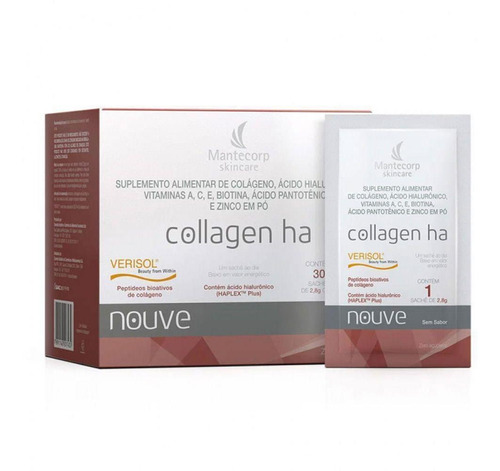 Nouve Collagen Ha - Reposição De Colágeno - 30 Sachês