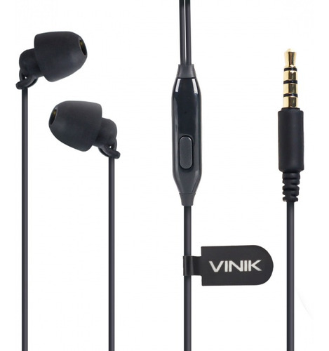 Fone Ouvido Sound Comfort Microfone - In-ear 1.2m Estéreo P3 Cor Preto