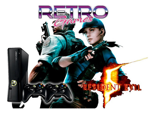 Xbox360 250gb Retrogames Resident Evil 5 Rtrmx