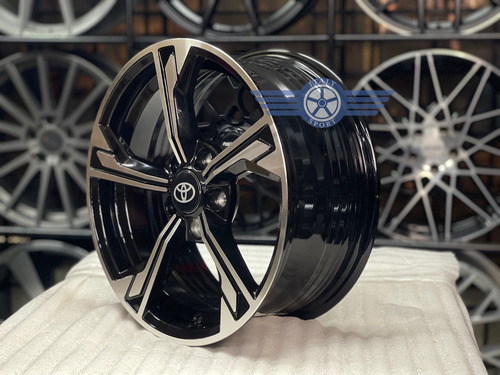 4 Rines 15 Deportivos 5-100 Jetta Ibiza Corolla Vento Golf Black Machine