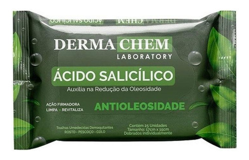 Lenço Demaquilante Antioleosidade Acido Salicílico Dermachem