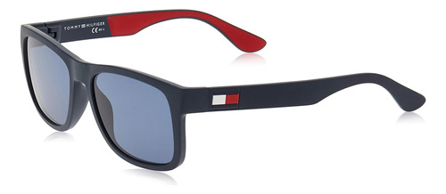 Tommy Gafas De Sol Rectangulares Para Hombre, Bl Redwht, ...