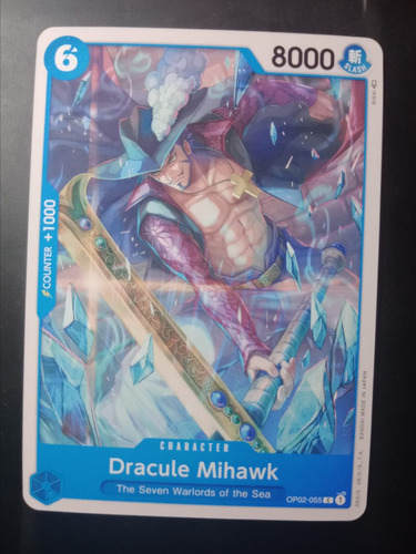 Dracule Mihawk Op02 One Piece Carta Bandai 