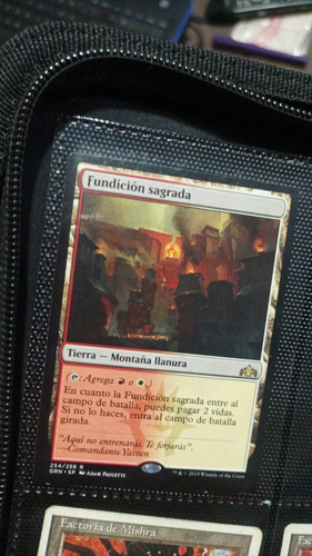 Fundición Sagrada. Carta De Magic. Original. Como Nueva.