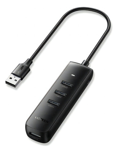 Hub Ugreen Usb-a 3.0 4 En 1, 4 Puertos Usb-a 3.0 25cm, 10915