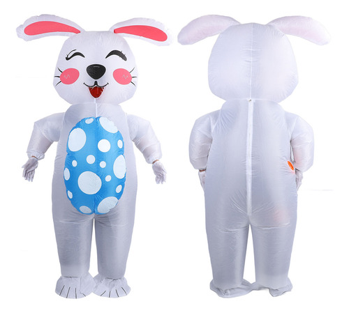 Disfraz De Conejo Inflable Con Forma De Huevo Para Adultos