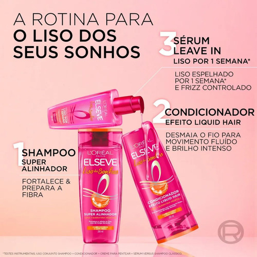Shampoo Elseve Liso Dos Sonhos Super Alinhador 200ml