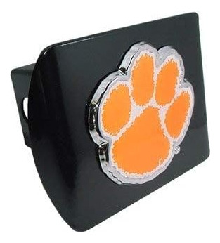 Clemson University Tigers  Negro Con Cromado & Color Paw Emb