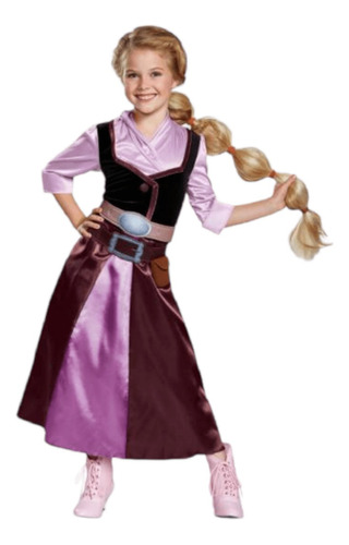 Disfraz Traje De Princesa Rapunzel Clasico Niña