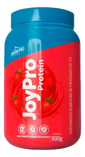 Whey Joypro Shark Pro 900g - Iogurte de Morango com Framboesa