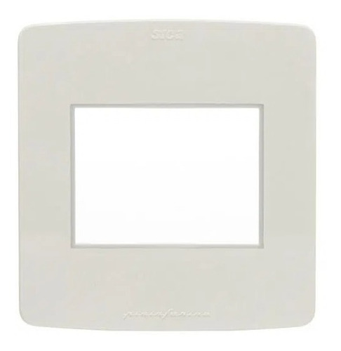 Llave De Luz Sica - Tapa Para 2 Módulos - Blanco R - Mignon