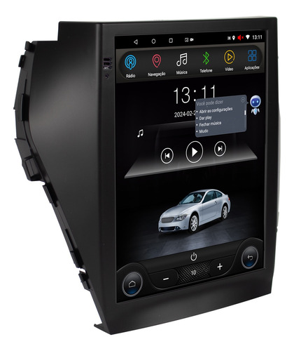 Multimidia Tesla Santa Fé 14/19 9.7p Android Carplay 2gb Voz