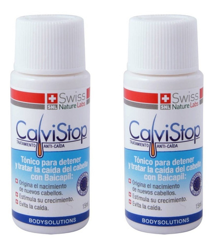 Calvistop Caida Del Cabello. Combate La Calvicie. 2 Botellas