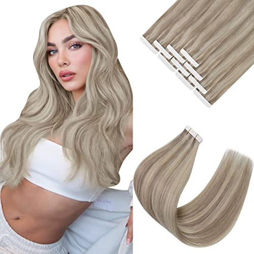 Vesunny Tape In Hair Extensions Remy Human Hair Rubia Lhj2l
