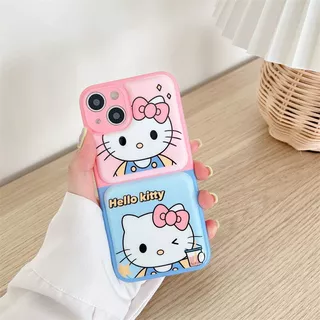 Funda Para iPhone Bicolor Sanrio Hello Kitty 13 12 11 Pro Ma