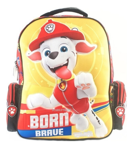 Mochila Espalda Paw Patrol 15 PuLG 3d Jardin Disney Orig