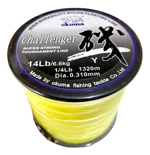 Nylon Okuma Challenger Bobina 1/4 Lb Varias Medidas