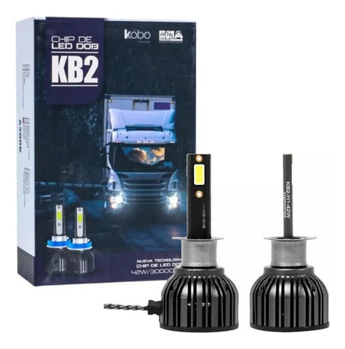 Kit Cree Led Kb2 H1 Chip Led Dob 42w 12/24v Cooler Gtx