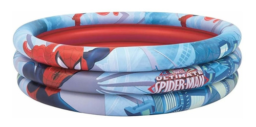 Pileta Inflable Redondo Bestway Marvel Ultimate Spider-man 98018 200l Multicolor