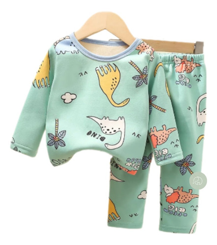 Pijama Frizado Forrado En Micropolar Para Bebés