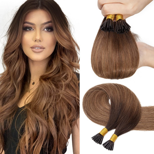 Extensiones De Cabello Humano 100% 20in 50gr Ombre Marrón Y