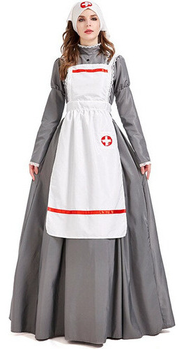 Vestido De Uniforme De Enfermera Florence Nightingale C