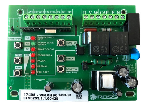 Placa De Comando Central Wkxh90 Para Portão Eletrônico Rossi