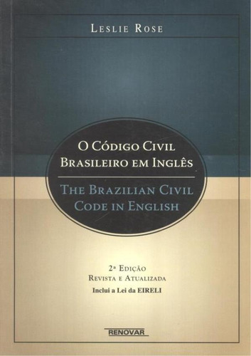 O Codigo Civil Brasileiro Em Ingles - The Brazilian Civil