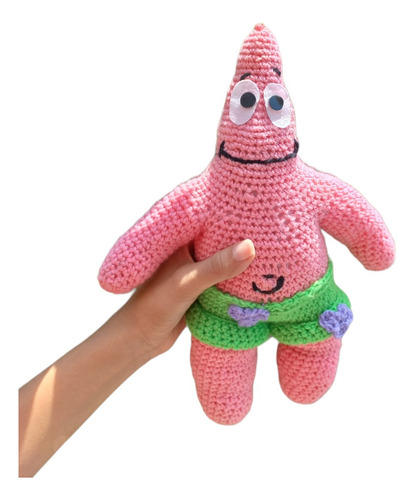 Amigurumi Peluche Tejido Mono Crochet Patricio Estrella Bob