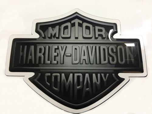 Adesivo Logo Compatível Harley Davidson Resinado Rs39