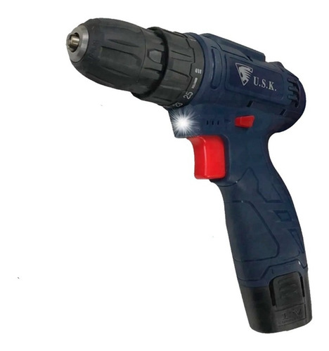 Imagem 3 de 7 de Furadeira Parafusadeira 3/8 12v Bivolt 1 Bateria Max/01 Usk