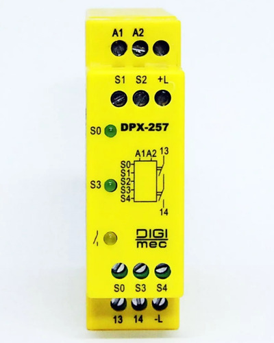 5 Pçs. Rele De Segurança Nr12 Digimec Dpx-257 24vca/vcc. T4