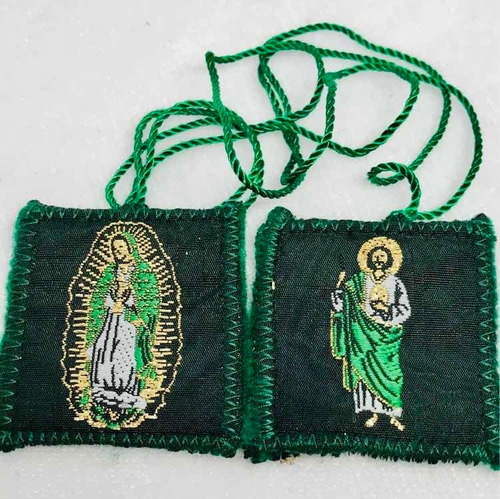 San Judas Tadeo Virgen De Guadalupe 7 Escapularios 4.2cms