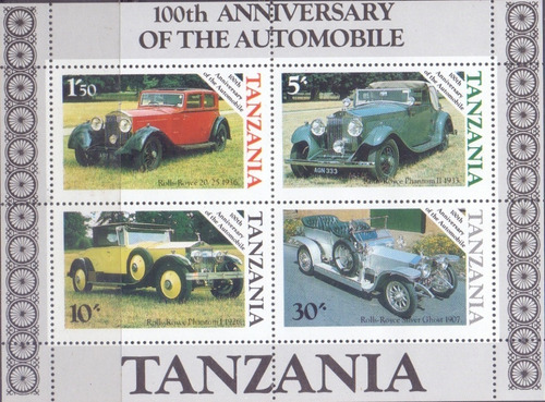 25903   ......   Tanzania  -   Carros Antigos  -  Bloco Novo