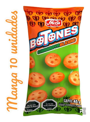 Suflé Botones Chirimoya Alegre 45g 10 Unidades