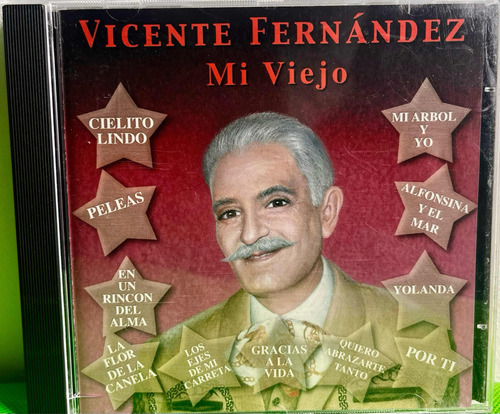 Cd Importado Vicente Fernández / Mi Viejo. 1994. 1a Ed. Sony