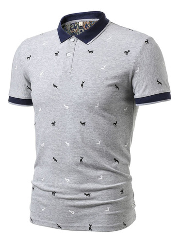 Playeras Polo Hombre Moda Camisas Tipo Casual Manga Corta