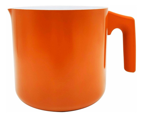 Fervedor Caneca Leiteira Cerâmica Antiaderente 1,2 Litros Cor Laranja