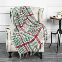Comprar Lalifit Manta De Cuadros Escoceses Supersuave Y Esponjosa %