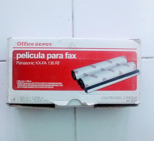 Pelicula Para Fax Panasonic Kxfa 136 Rf