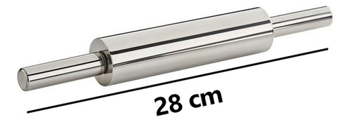 Rodillo 28cm Acero Inoxidable Profesional Amasar Reposteria