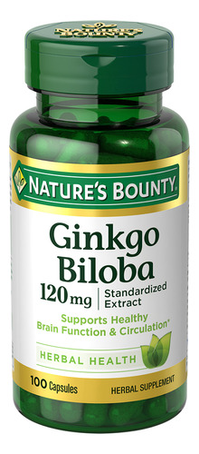 Ginkgo Biloba  Nature's Bounty 100cp