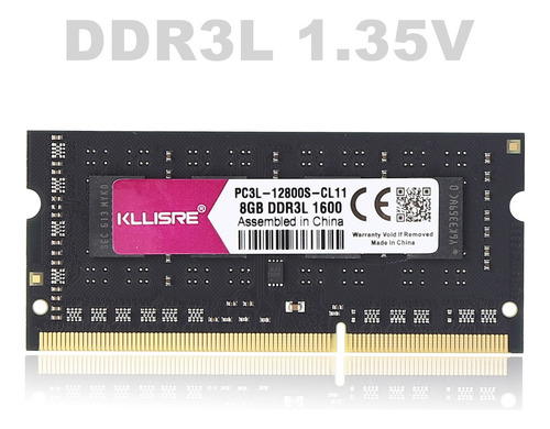 Laptop Memory Ram Kllisre 8gb 1600mhz Ddr3l Sodimm